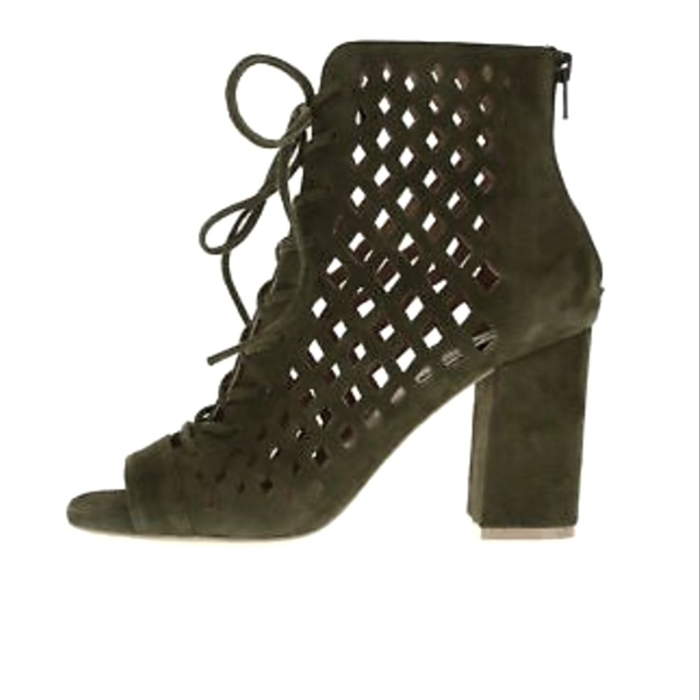 Steve Madden Olive Suede Ankle Boots